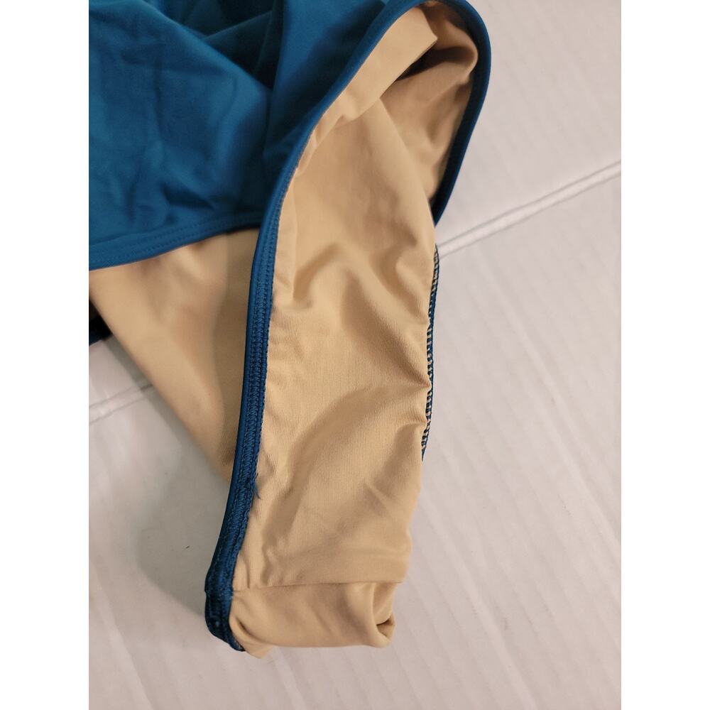 Summersalt The Ruffle Backflip One Piece Swimsuit Size 10 Blue Green - Picture 7 of 12